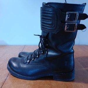 Frye Veronica Boots Motocross Motorcycle Combat